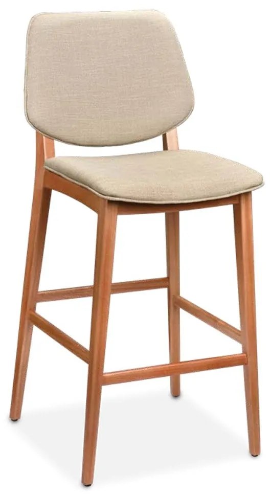 Banqueta Talita Estofada Estrutura Madeira Liptus Design Sustentável