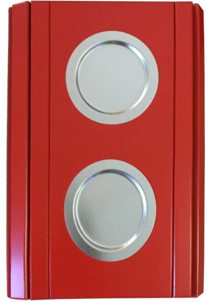 Bandeja Esteira para Braco de Sofa Porta Copo Aluminio Vermelho - D'Rossi