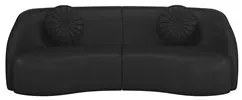 Sofá Decorativo com Almofadas 3 Lugares 240cm Tressê Zion M22 Sintétic