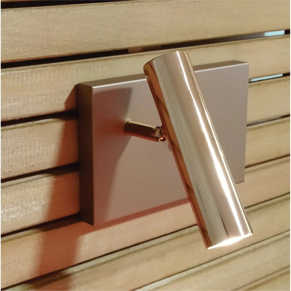 Arandela Horizontal 12X25Cm Tubo Articulado 01Xmr11 Com Interruptor -... (CHAMPANHE)