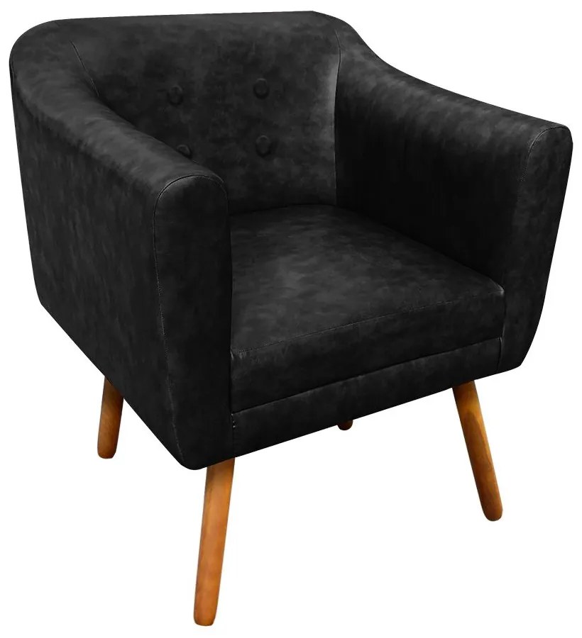 KIT 02 POLTRONAS JULIA CORANO PRETO PES
