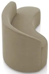 Sofá 4 Lugares Para Sala 220cm Orgânico Wendi Suede Marrom Rt I01 - M