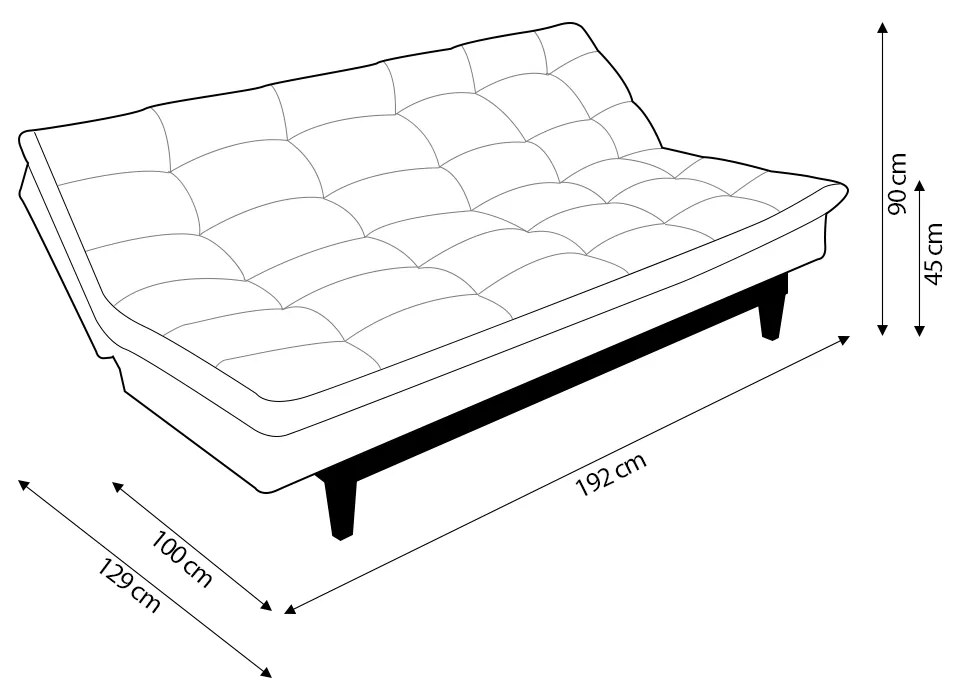 Sofá Cama Reclinável 2 Lugares Change Veludo Azul G30 - Gran Belo