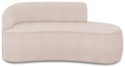 Sofá 3 Lugares 180cm Wendi e Poltrona Steve Boucle Rose I01  - Mpozena