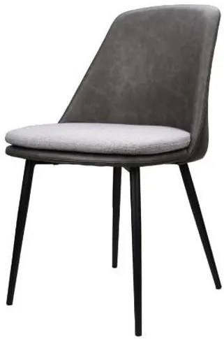 Cadeira Lorena Courino Cinza Escuro Base Preto 80cm - 62857 Sun House