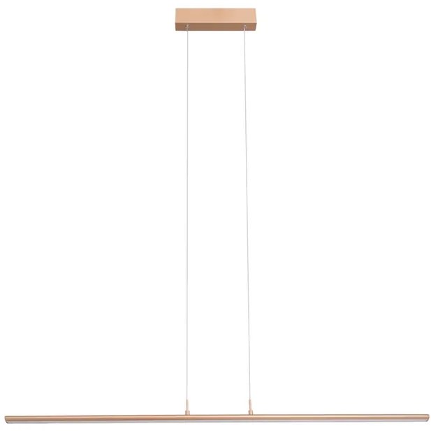 Pendente Led Metal Aluminio Champagne 32w 3000k Across