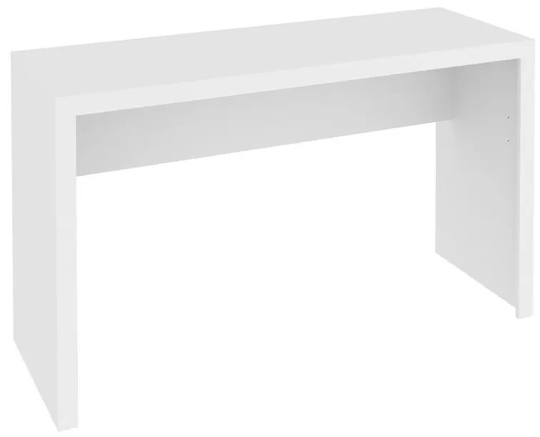 Mesa 127x46cm Escrivaninha Escritório Home Office Branca