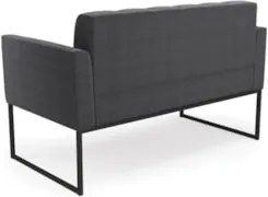 Namoradeira e Poltrona Industrial Preto Ana Bouclé Grafite - Ibiza