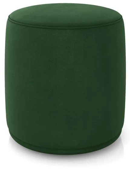 Puff Redondo Orgânico para Sala Malu Suede M11 - D'Rossi - Verde