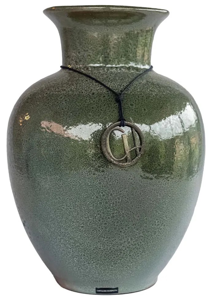 Vaso Cachepô Grande Liso Decorativo em Cerâmica - Boto Alto Brilho