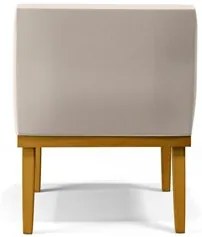 Kit 2 Poltronas Decorativas Vitória W01 Linho Cru - Mpozenato