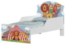 Mini Cama Infantil 148x68cm Com Proteção Lateral Circo K06 - Mpozenato