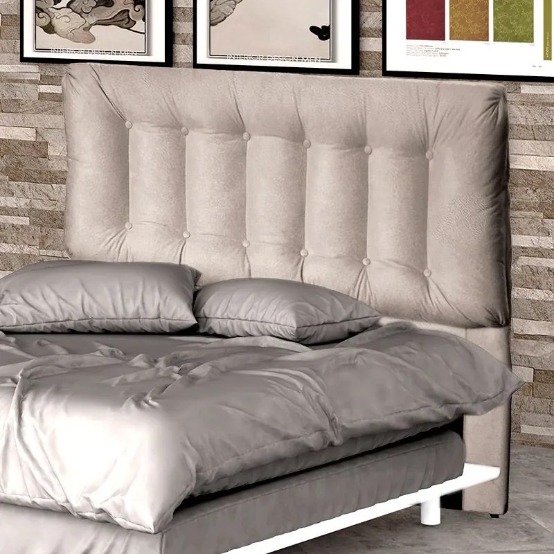 Cabeceira Cama Box Casal 160cm Conforto Suede Bege - Sheep Estofados - Bege