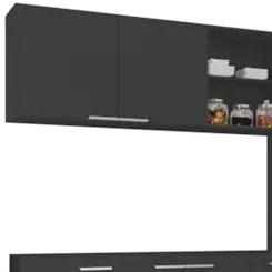 Armário de Cozinha CP02 Para Pia 150cm Pérola Z34 Preto - Mpozenat