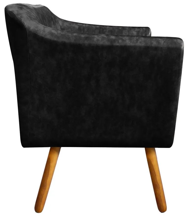 KIT 02 POLTRONAS JULIA CORANO PRETO PES