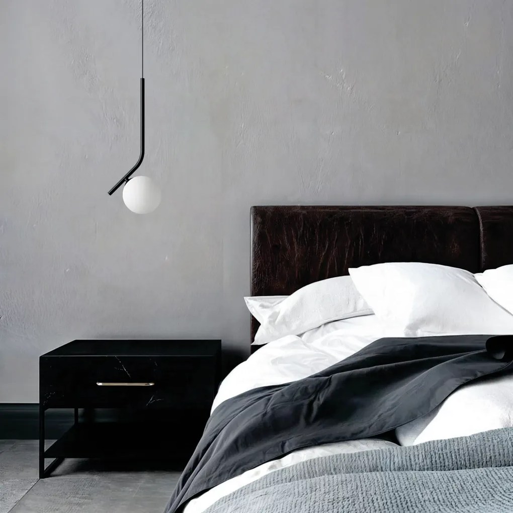 Pendente Angular Globo Ø12Cm C/ Rosca Alumínio 1Xg9 - Qimporta Pd2357 (COBRE, FOSCO)