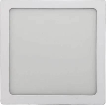 Plafon Led De Sobrepor Quadrado Branco 24W Panel - LED BRANCO QUENTE (3000K)