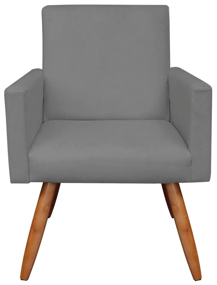 KIT 02 POLTRONAS NINA SUEDE GRAFITE PES