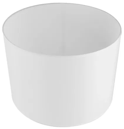 Cupula Cilindrica Para Abajur Tecido Branca 40Cm