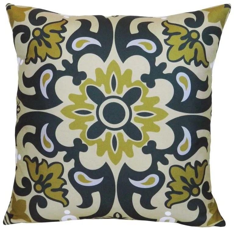 Capa de Almofada Suede Suprema em Tons Verde - Adamascado Verde - 60x30cm