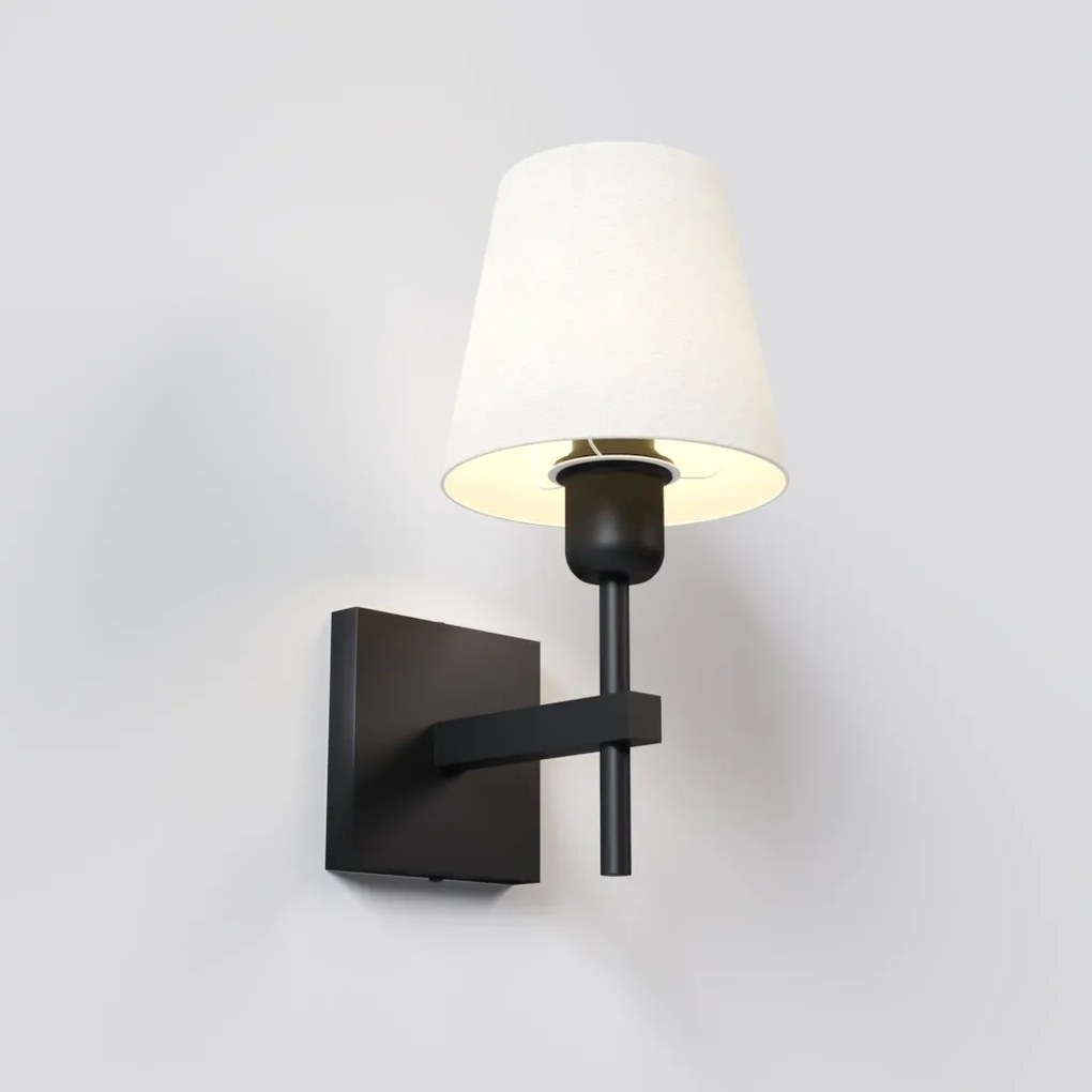 Arandela Tocha Small Cúpula Tecido 01Xe27 Mini Bulbo G45 - Qimporta Ar... (CHAMPANHE)