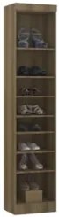 Guarda Roupa Modulado Sapateira 50cm Delphi Avelã/Grey L01 - Mpozenato