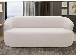 Sofá 2 Lugares Living Orgânico Sala de Estar 140cm Conka F05 Veludo Be