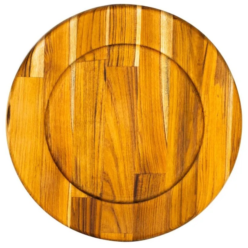 Sousplat Madeira Teca 36x2cm 13162 Woodart