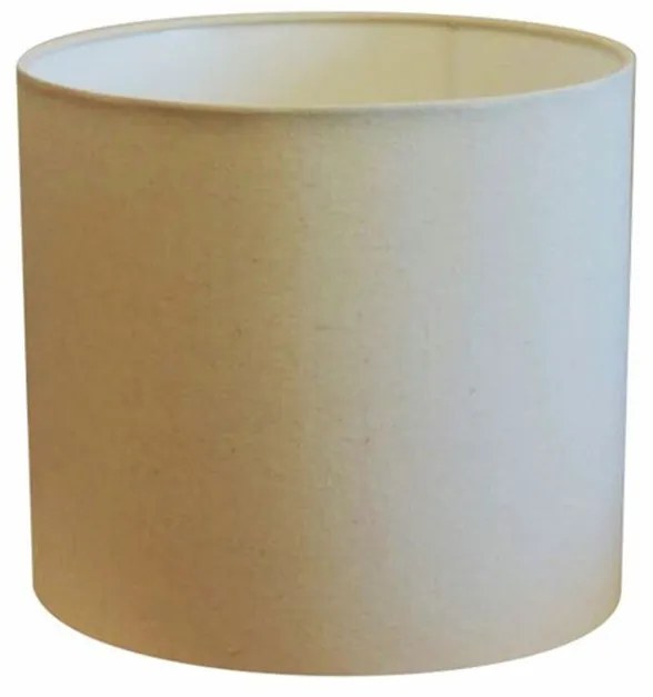 Cúpula Abajur Cilíndrica Cp-7012 Ø30x25cm Algodão Crú