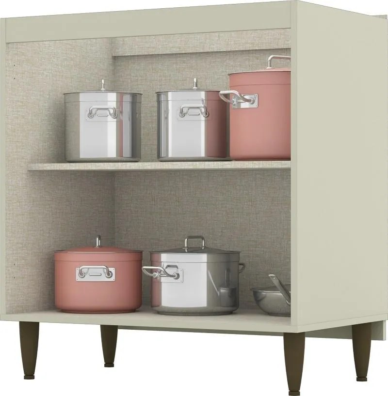 Balcão 2 portas Gabinete para Cozinha 80cm MDF