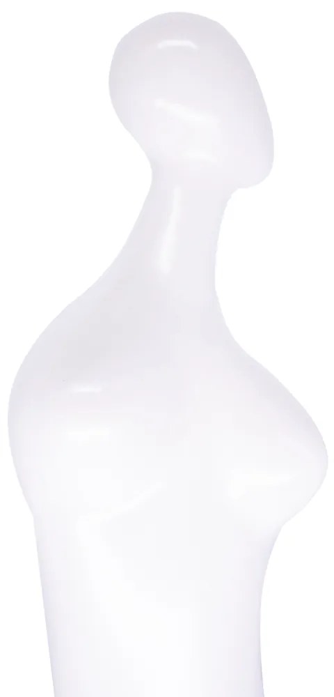 Escultura Decorativa Em Cerâmica Corpo Humano Branco 25 Cm - D'Rossi
