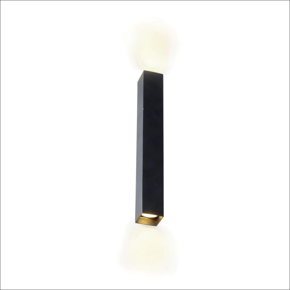 Arandela Linder Tubo Quadrado 04X05X30Cm 02Xmr11 Metal Alumínio - Old... (BRANCO)