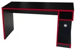 Mesa Para Computador Notebook Gamer X Preto/Vermelho - Fit Mobel