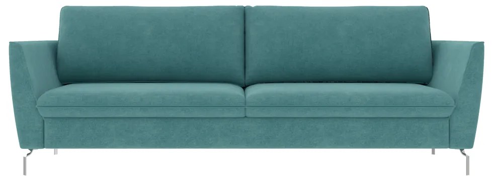 Sofá Decorativo Sala de Estar 210cm Olívia Suede Turquesa G52 - Gran Belo