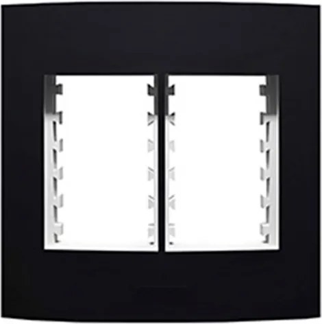 Placa 4x4 6 Módulos Preto Inova Pro Class