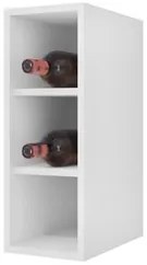Armário Aéreo Nevada com Nicho 180cm 4 Portas Branco/Preto - Lumil