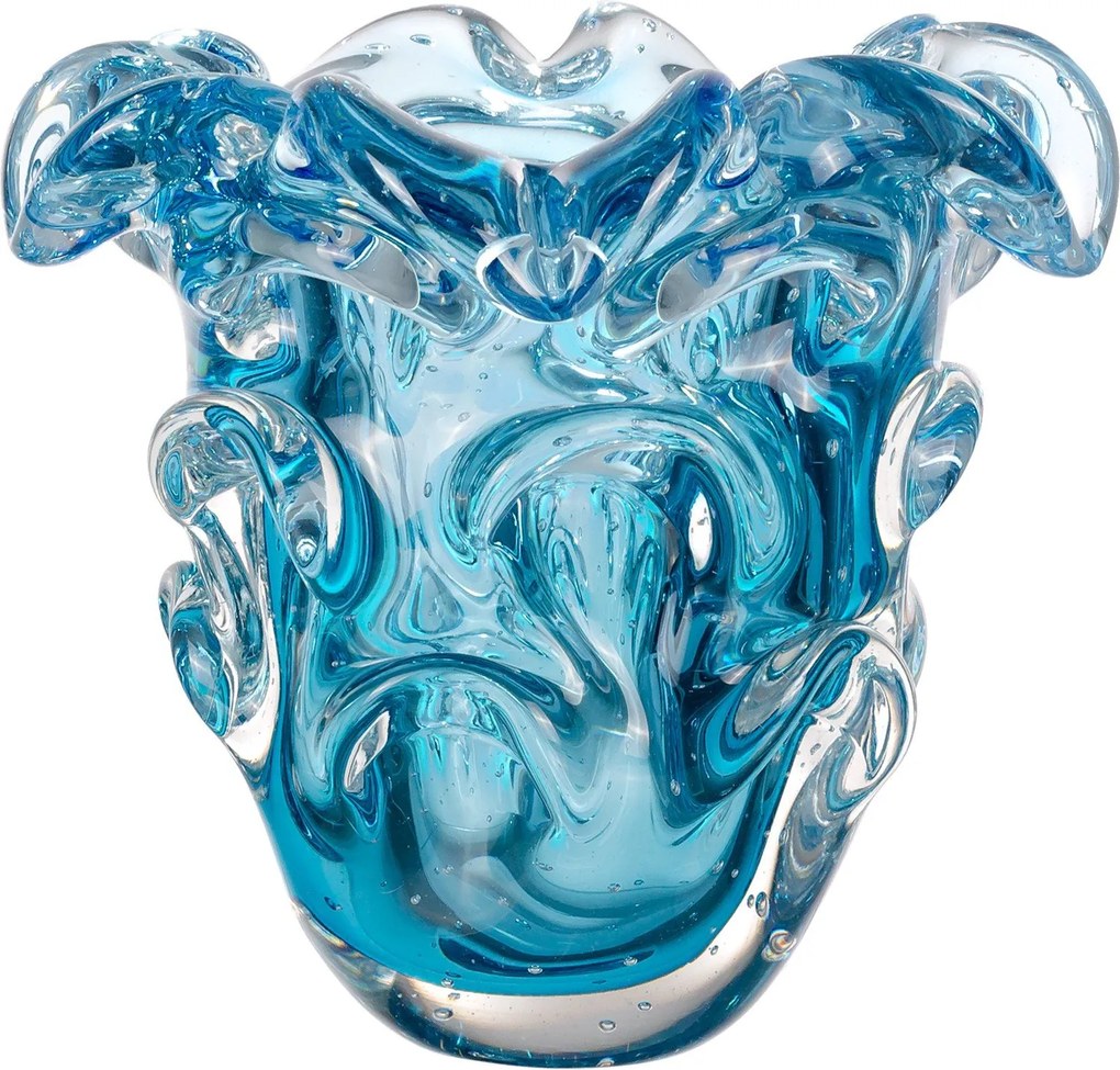 Vaso Murano Sótis - Aquamarine  Aquamarine