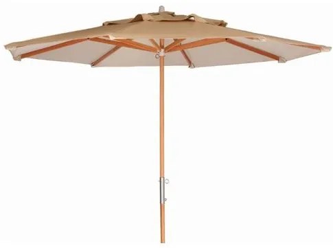 Ombrelone Leblon Creme em Madeira Central 2,90 MT(LARG) com Tecido Bagun - 43769 Sun House