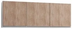 Kit 2 Armários Aéreos 150cm 3 Portas Argélia Branco/Castanho - Lumil