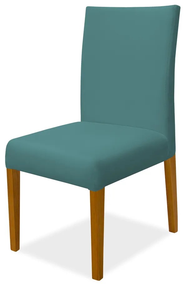 Kit 8 Cadeiras de Jantar Milan Veludo Azul Tiffany
