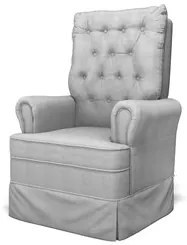 Kit 02 Poltronas de Amamentação e Descanso Com Balanço Laís G05 Linho