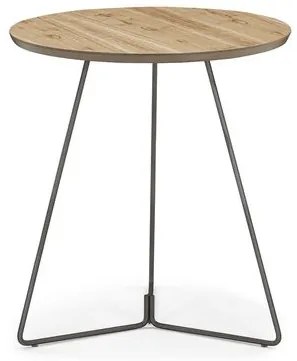 Mesa Lateral Danbi Tampo Cinamomo Base Chocolate Leve 55cm - 77253 Sun House