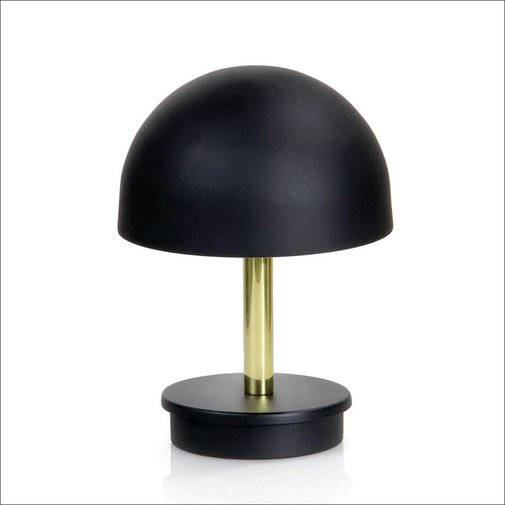 Abajur Mushroom Ø14X19Cm Metal Alumínio 03Xg9 - Old Artisan Abj-5831 (ROSE FOSCO / COBRE BRILHO)