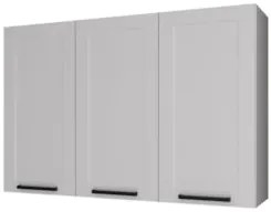 Armário Cozinha Aéreo 120cm Com 3 Portas Zaya Branco T01 - Mpozenat
