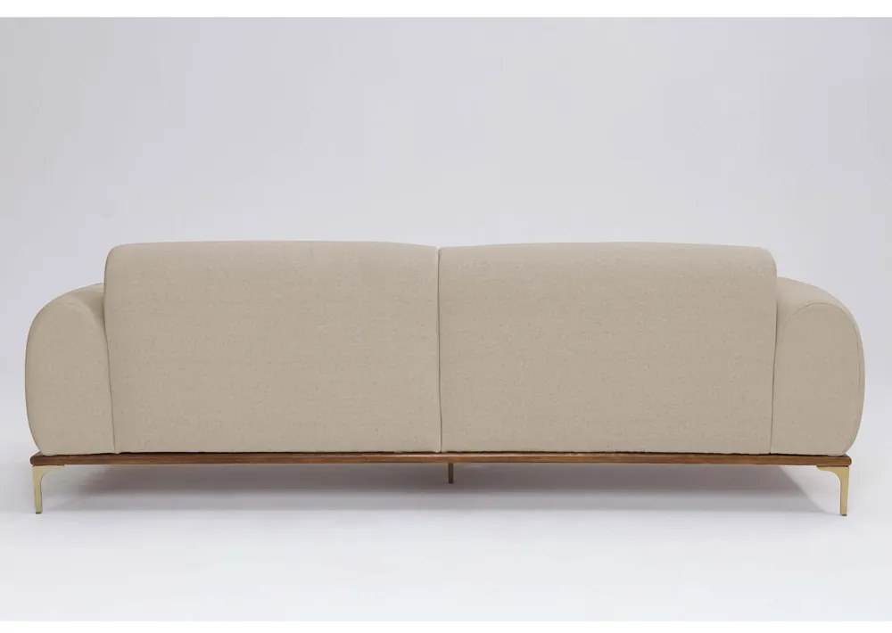 Sofá 3 Lugares Tóquio D07 230cm Linho Marfim - D'Rossi