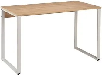 Escrivaninha 115x58cm MDP Treviso com Estrutura Branca Roal