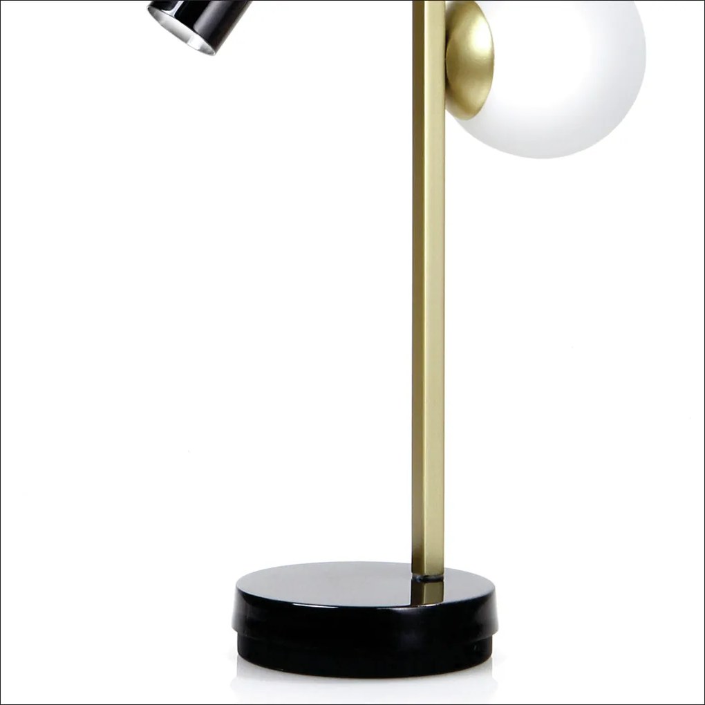 Abajur Ela 49X13X17,5Cm Metal Alumínio E Vidro 01Xmr11 / 01Xg9 - Old A... (DOURADO FOSCO / DOURADO BRILHO)