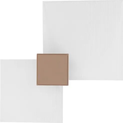 Arandela Led Duplo Macadâmia Fosco 3,6w 360lm 3000k Almenara