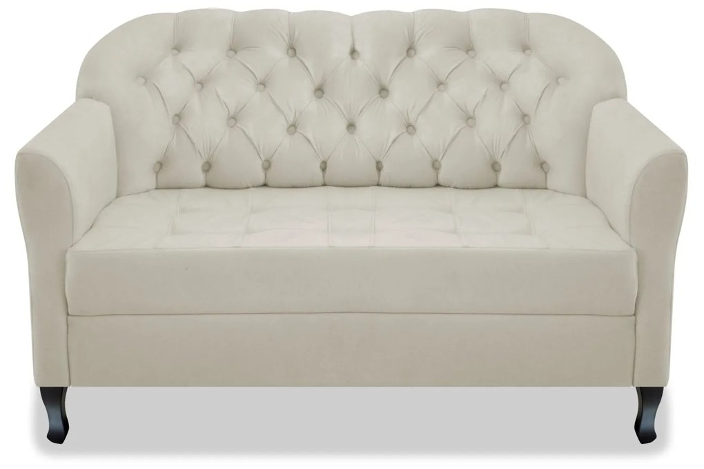 Kit Namoradeira e 02 Poltrona Julia A02 Suede - ADJ Decor