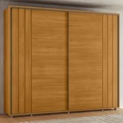 Guarda Roupa Casal 278cm Com 2 Portas Mya Cinamomo Z10      - Mpozenat